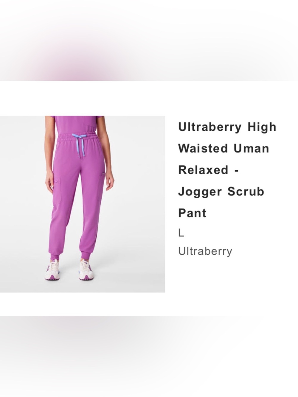 Women’s Figs Ultraberry High-Waisted Uman Jogger Scrub Pant